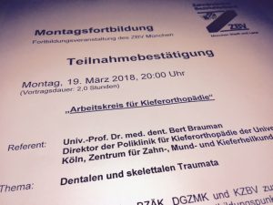 Fortbildung für Kieferorthopäden in München Kieferorthopädie